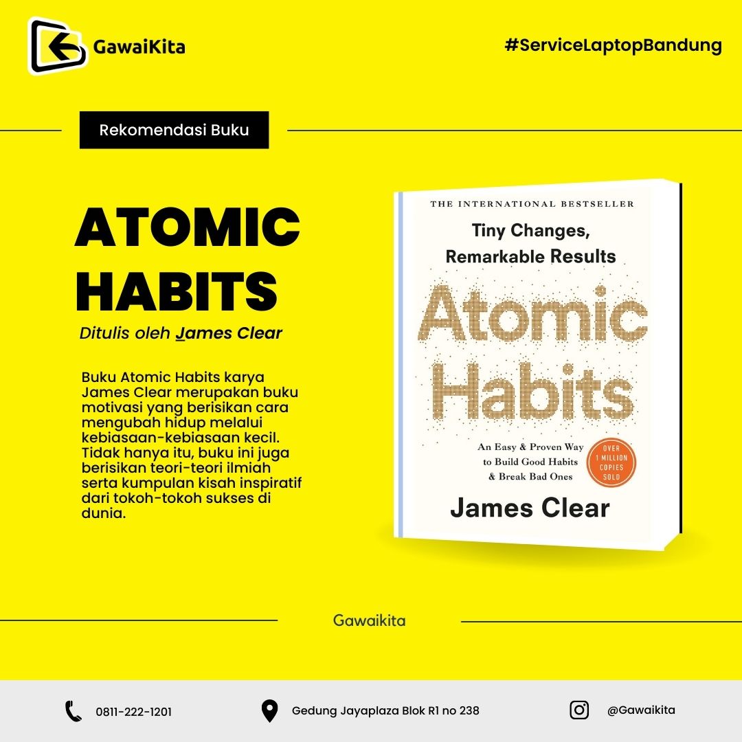 4 cara membangun kebiasaan baik   Kata buku Atomic Habits