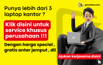 kerjasama service laptop perusahaan